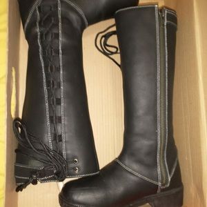 Women’s Leather Motor Cycle Boots